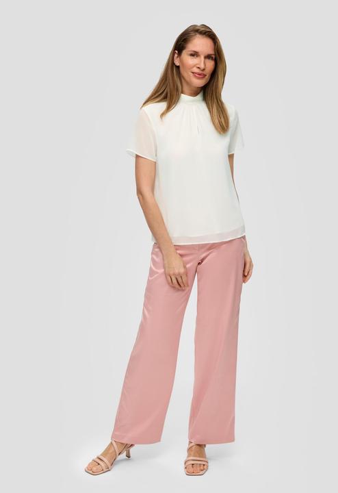 Actual product image s.Oliver Bluse Hochgeschlossene Chiffonbluse (46)