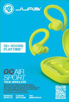 Productafbeelding JLab Audio Go Air Sport (Geen ruisonderdrukking, 8 h, Draadloze)