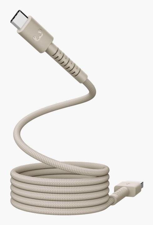 Image du produit Fresh'N Rebel Fresh 'n Rebel USB-A zu USB-C silikon geflochtenes Kabel"FlexWave" 2m, Silky Sand (2 m, 18 W)