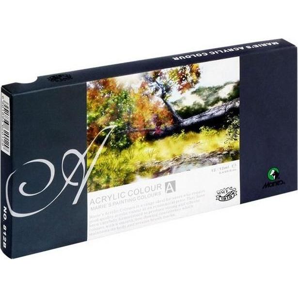 Mares Acrylfarben 12 Farben (12 ml) (WIKR-064322)