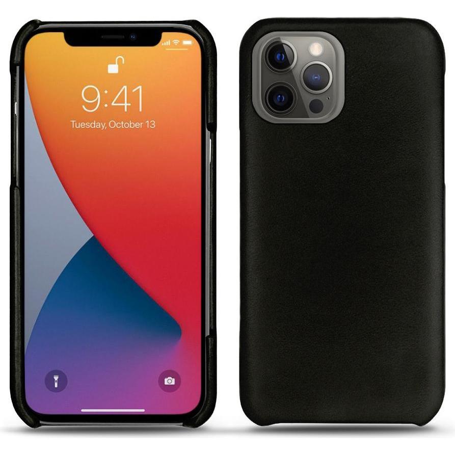 Noreve Lederschutzhülle (Apple iPhone 13 Pro Max), Smartphone Hülle, Schwarz