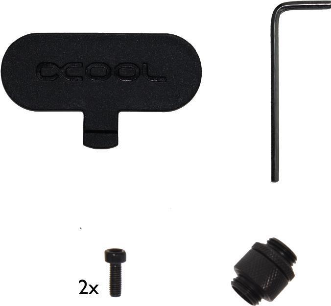Actual product image Alphacool Ice station 40 DC-LT pump attachment with compensation tank