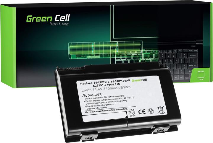 Produktbild GreenCell Laptop Battery for Fujitsu-Siemens LifeBook E8410 E8420 E780 - 14.4V - 4400mAh (8 Zellen, 4400 mAh)