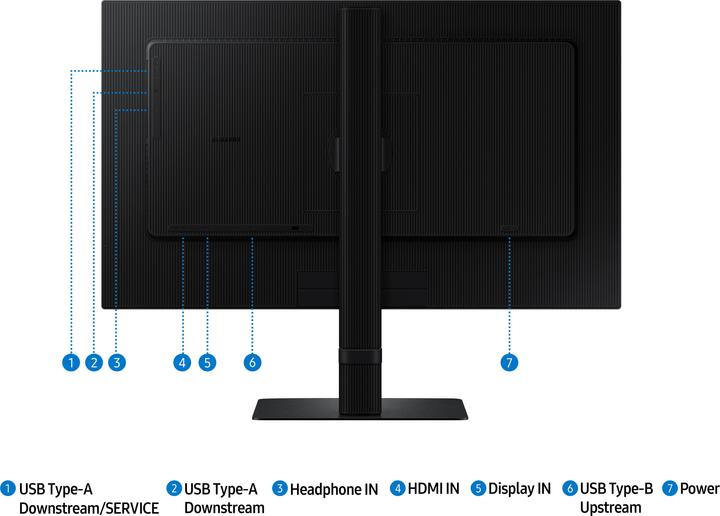 Actual product image Samsung ViewFinity S6 - S60D (2560 x 1440 pixels, 24")