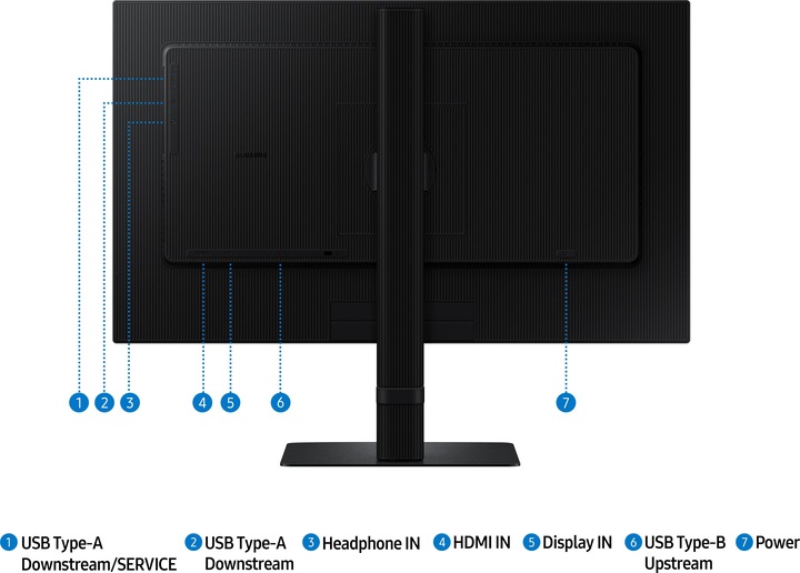Productafbeelding Samsung S60D 24" WQHD HRM (2560 x 1440 pixels, 24")