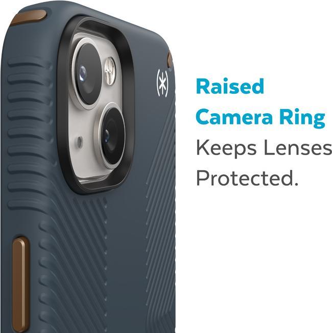 Produktbild speck Presidio2 Grip – Rutschfeste iPhone 15 Plus/14 Plus Hülle (Anthrazit/Cool Bronze/Schiefer) (Apple iPhone 14 Plus, Apple iPhone 15 Plus)