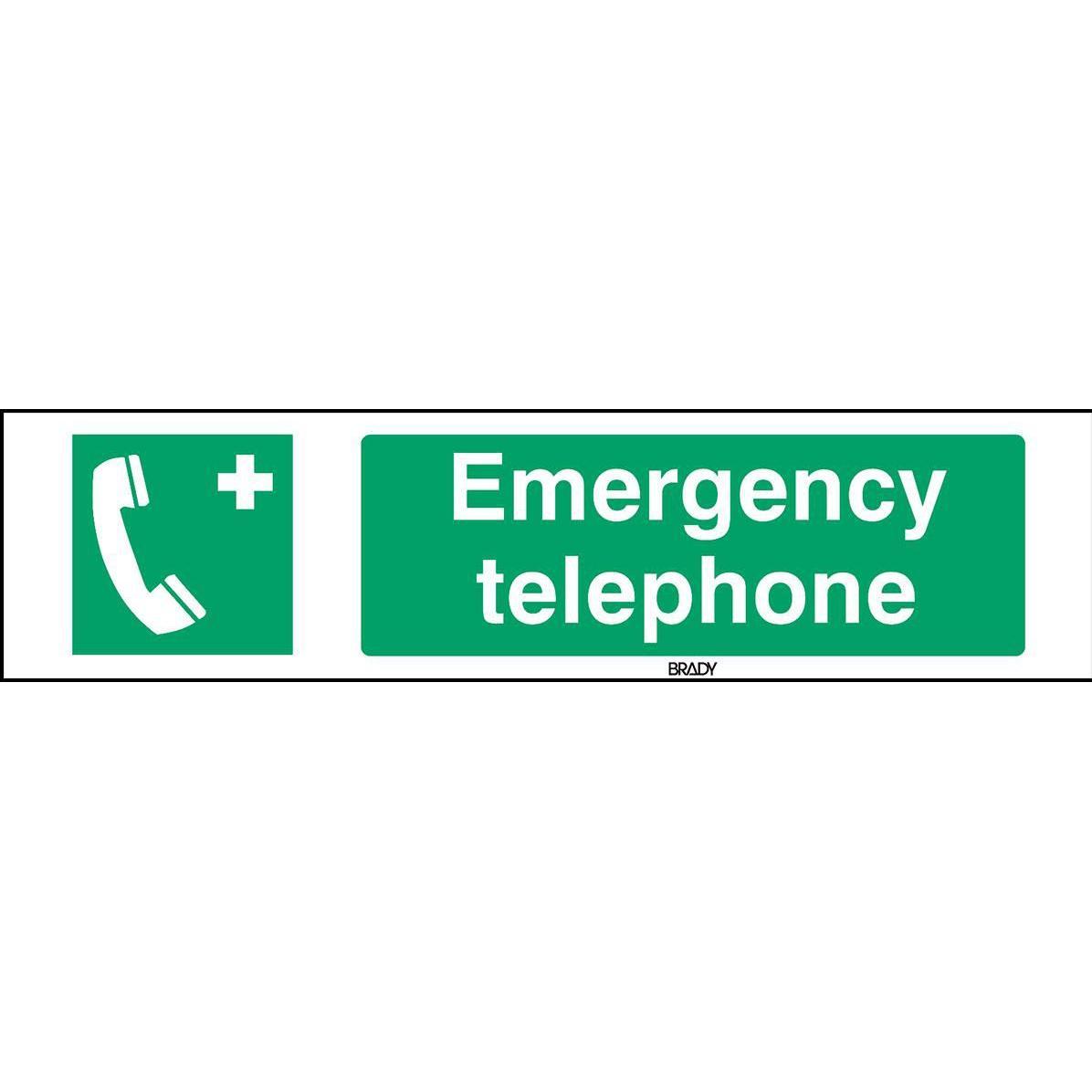 Brady, Sicherheitskennzeichnung, ISO Safety Sign - Emergency
