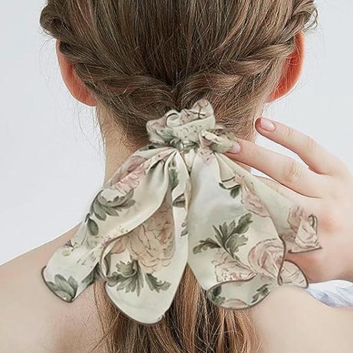 Immagine prodotto Avizar Maxi-Haargummi mit Blumenschal (Elastico per capelli)