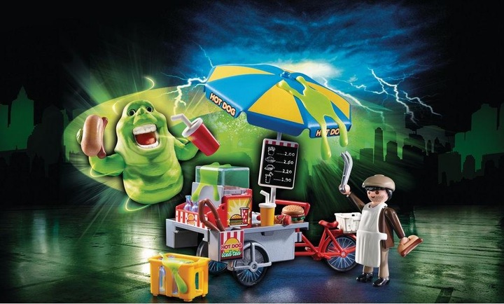 Actual product image Playmobil Slimer with Hot Dog Stand (9222, Playmobil Ghostbusters)
