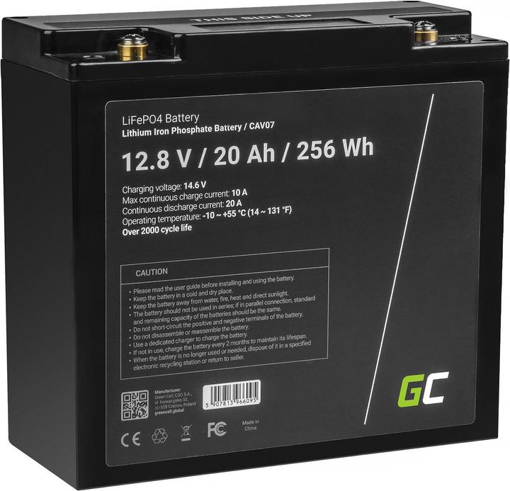 Actual product image GreenCell CAV07 (12.80 V, 20 Ah)