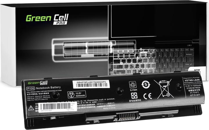 Actual product image GreenCell PRO Laptop Battery for HP Pavilion 14 15 17 Envy 15 17 - 11.1V - 5200mAh (6 cubicles, 5200 mAh)