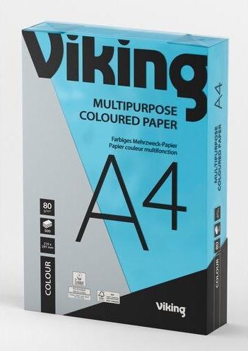 Office Depot Papier à copier A4 80 g/m² Bleu intense (80 g/m², 500 x, A4)