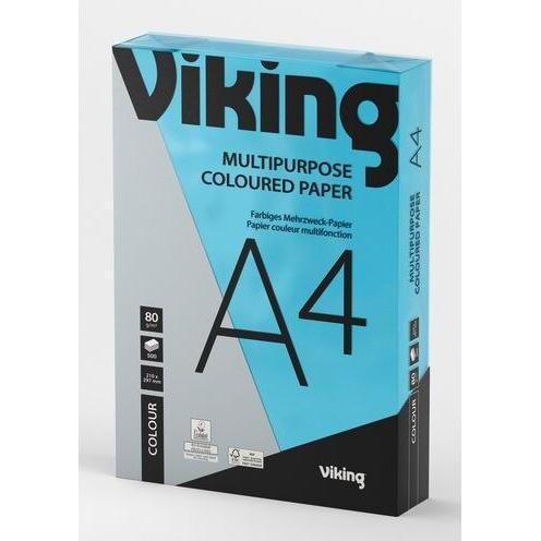 Office Depot, Kopierpapier, Kopierpapier A4 80 g/m² Intensiv Blau (80 g/m², 500 x, A4)