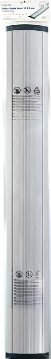 Produktbild LogiLink Bodenkabelabdeckung, Alu & ABS, 1104x139x22mm, schneidbar, silber (Kabelkanal, 110.40 cm)