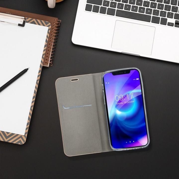 Produktbild Forcell Book case OEM LUNA Book Gold for SAMSUNG A13 4G silver (Samsung Galaxy A13)