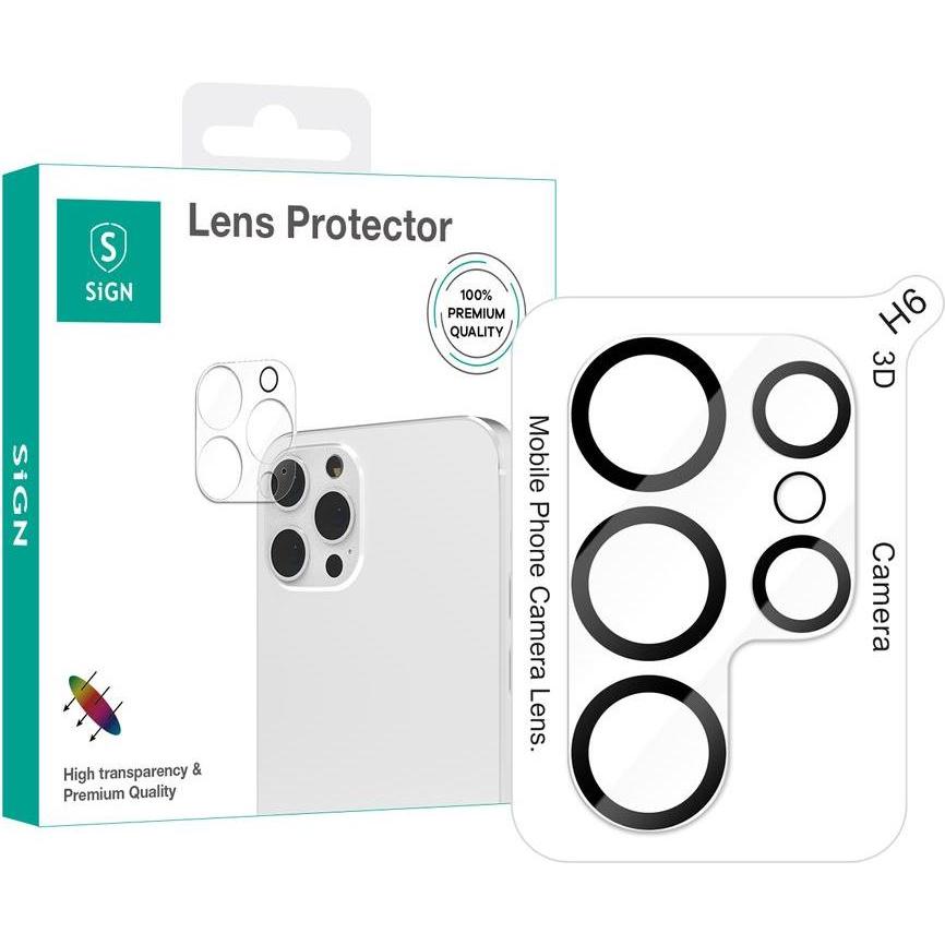 SIGN Samsung Galaxy S25 Ultra Lens Protector in vetro temperato (Samsung Galaxy S25 Ultra), Pellicola protettiva smartphone