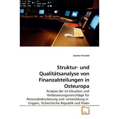 Struktur- und Qualitätsanalyse von Finanzabteilungen in Osteuropa, Fachbücher
