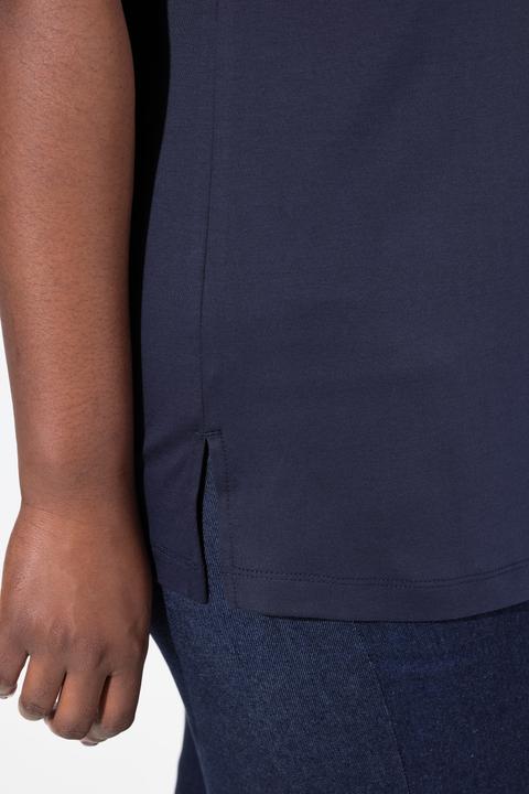 Produktbild Ulla Popken T-Shirt, Ziersteine, A-Linie, Rundhals, Halbarm (58)