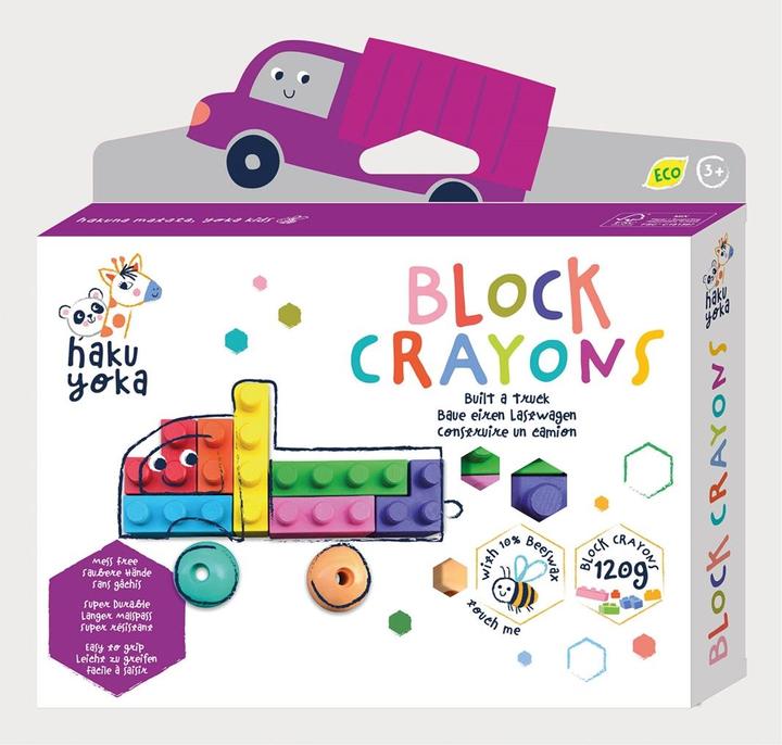 Actual product image Haku Yoka Block wax crayons lorry (MQ2)