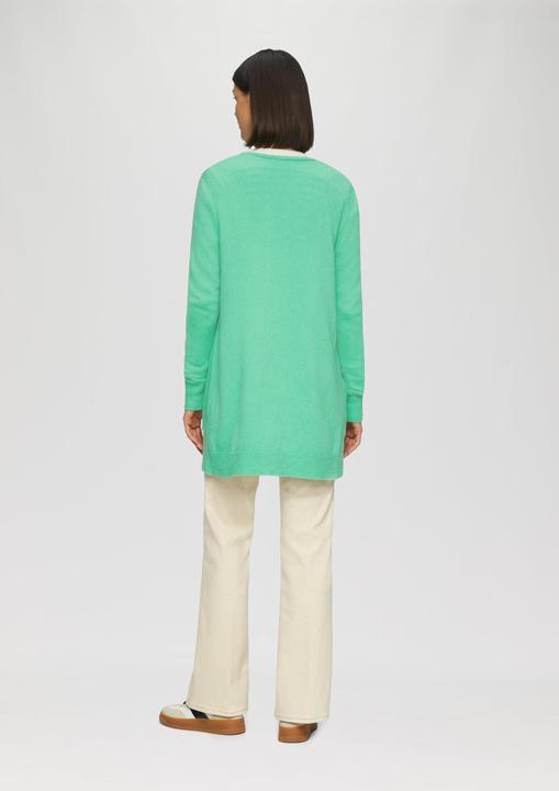 Produktbild s.Oliver Strickjacke Strickjacke mit Rippbündchen (40)