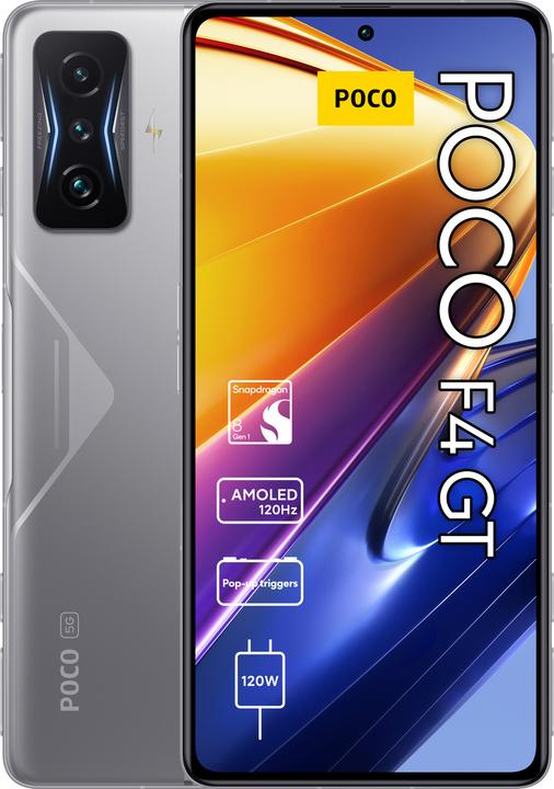Actual product image Xiaomi Poco F4 GT (128 GB, Knight Silver, 6.67", Dual SIM, 5G)