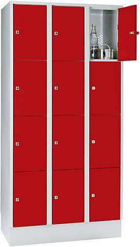 Fire red RAL 3000, Light grey RAL 7035