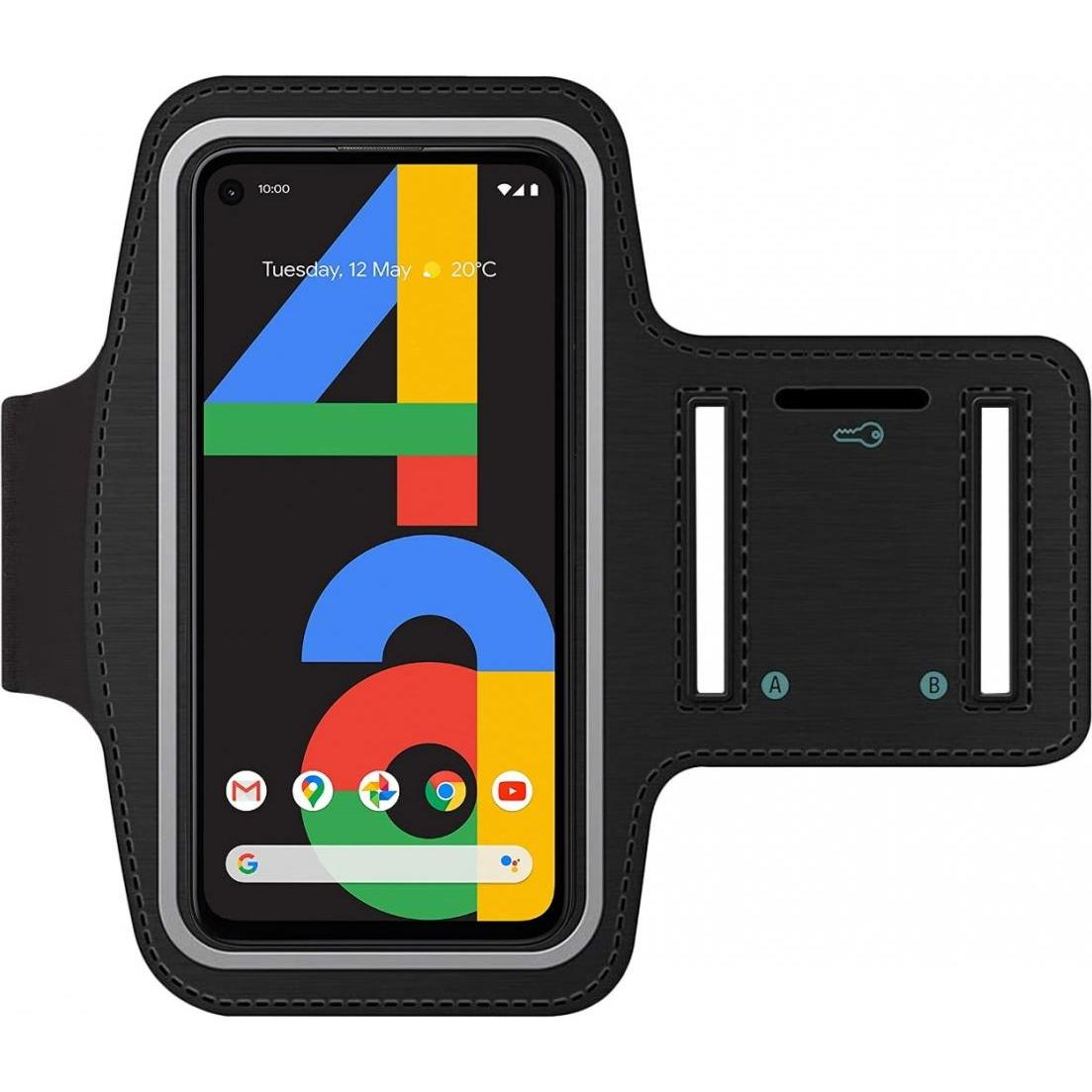 SmartFitness Google Pixel 4a 5G Handy Sport Armband, Smartphone Sportarmband, Schwarz