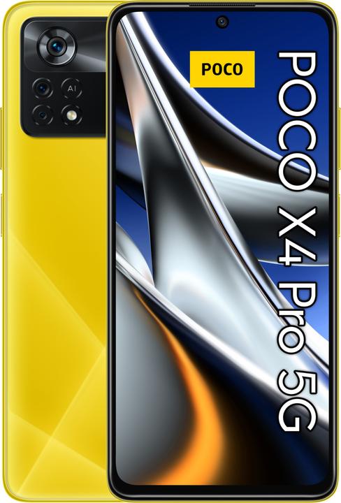 Produktbild Xiaomi Poco X4 Pro 5G (128 GB, Poco Yellow, 6.67", Dual SIM, 5G)