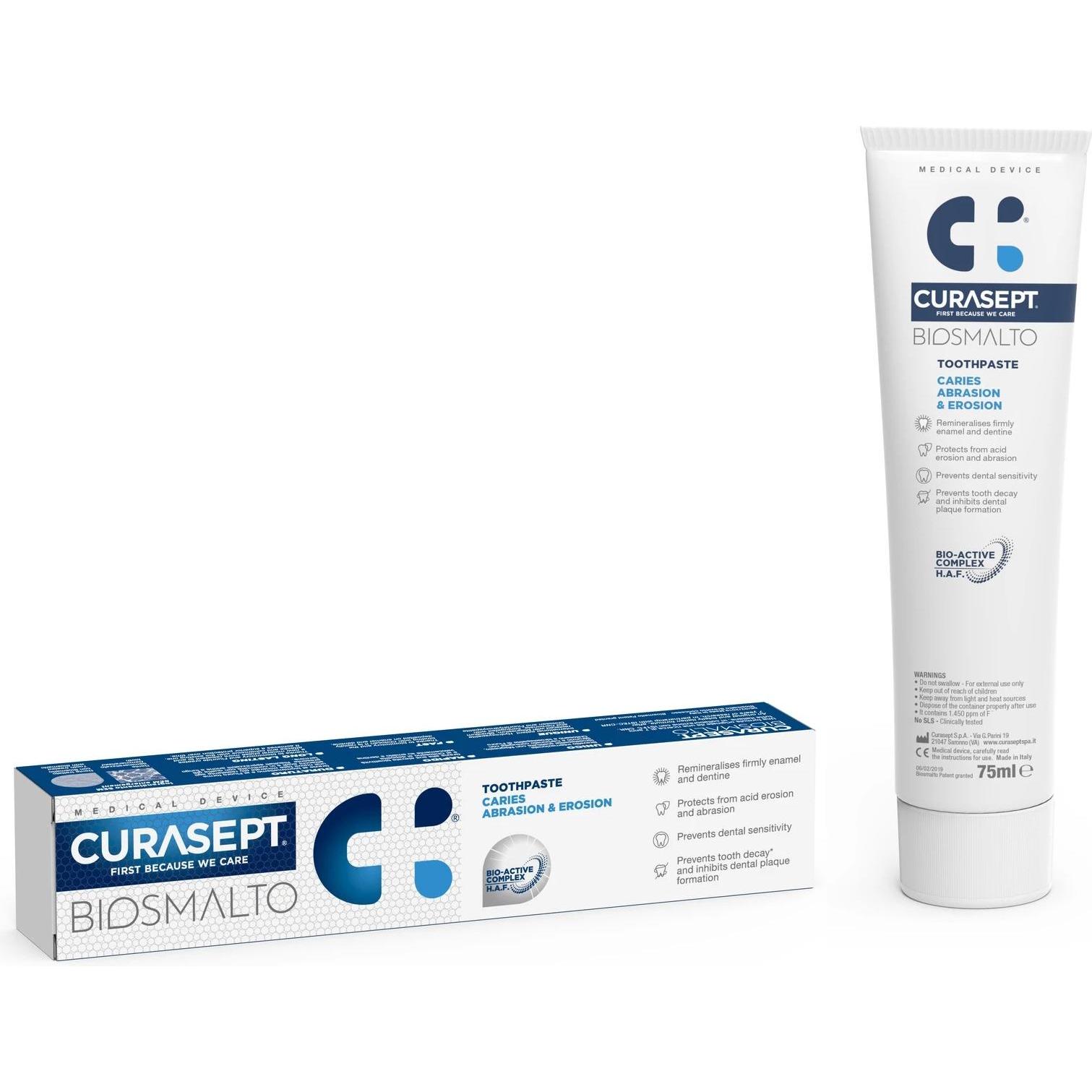 Curasept Biosmalto Carie, Aabraone & Erosione Zahnpasta (75 ml) (400028)