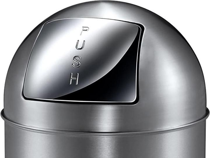 Produktbild EKO Schwingdeckeleimer Pushcan 40 Liter matt chrom (40 l)