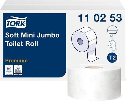 Image du produit Tork Papier toilette Premium Mini Jumbo Rouleau (1 x)