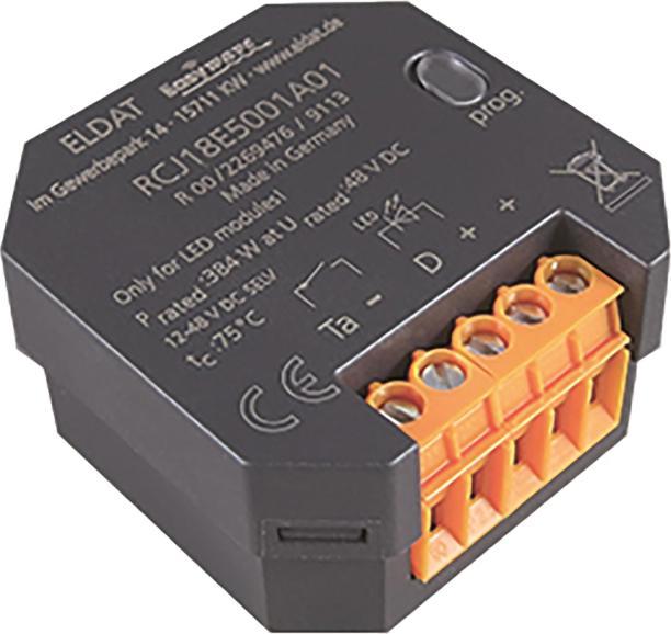 Eldat UP-Dimmer p.LED RCJ18E5001A01-23K Stripes Easywave 868MHz 1-canal 12-48V