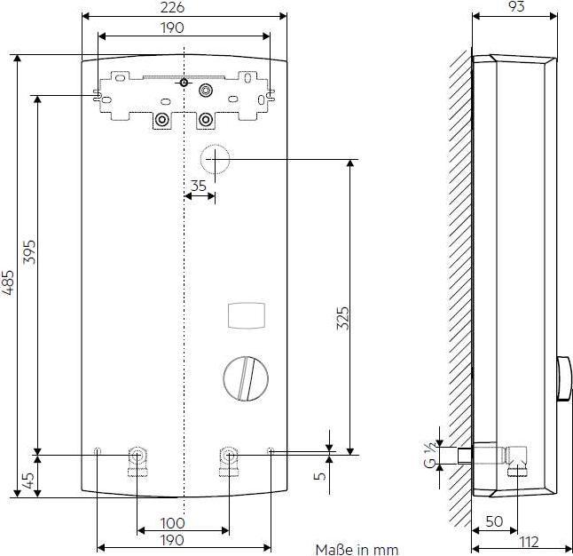 Produktbild AEG Haustechnik DDLE LCD 18/21/24 kW Elektronischer Durchlauferhitzer, gradgenaue Temperaturwahl mit LC-Display