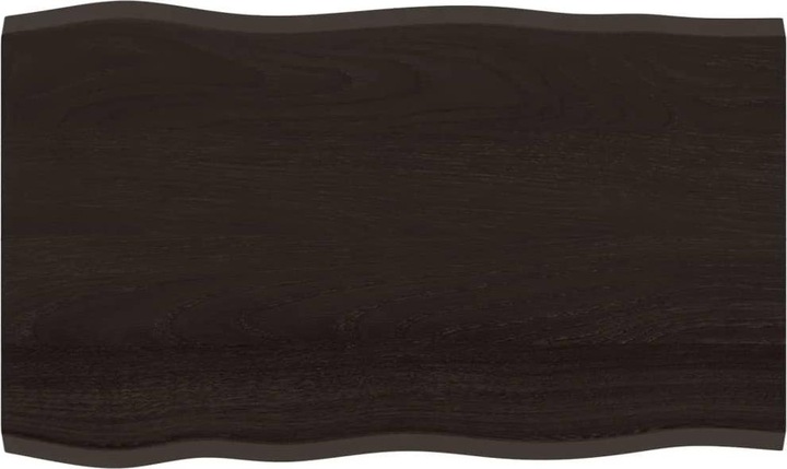 Actual product image VidaXL Tischplatte 100x60x2 cm Massivholz Eiche Behandelt (100 x 60 x 2 cm)