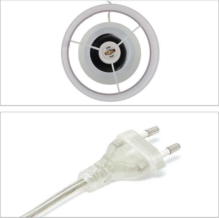Image du produit Relaxdays Lampe de chevet tactile, réglable (E14)