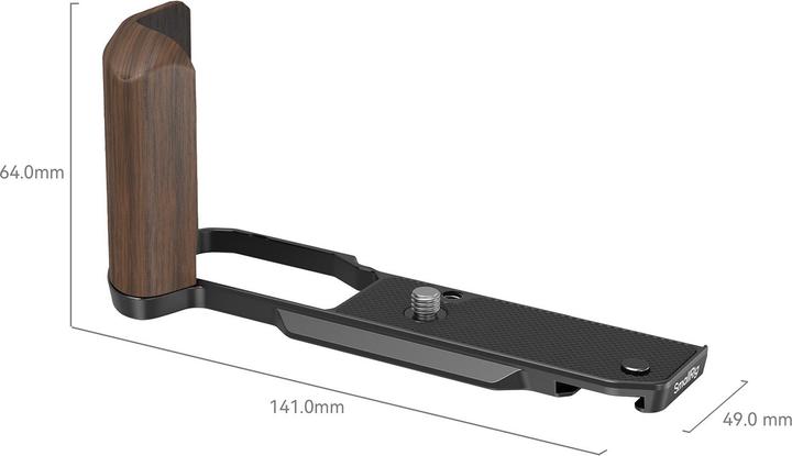 Actual product image SmallRig 4802 Wooden L Shape Grip for Nikon Z fc (Black) (Grip)