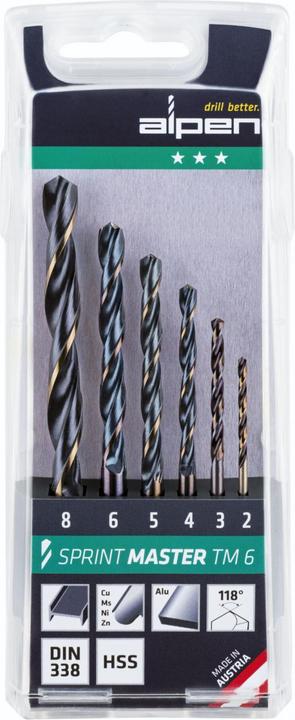 Actual product image Alpen Drill set Sprint Master (2 - 8 millimetres)