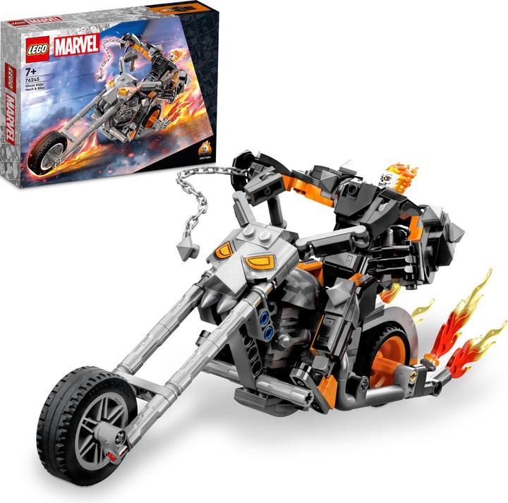 Produktbild LEGO Ghost Rider mit Mech & Bike (76245, LEGO Marvel)