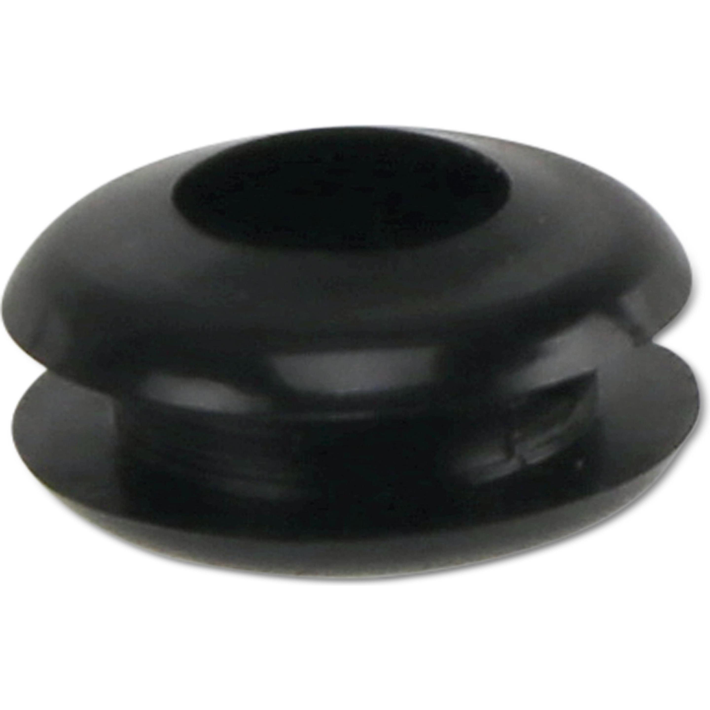KSS, Kabelschutz + Kabelführung, Kabeldurchführungstülle PVC weich, schwarz, Plattenstärke 1,7, Loch-Ø 5, geschlossen, 1...