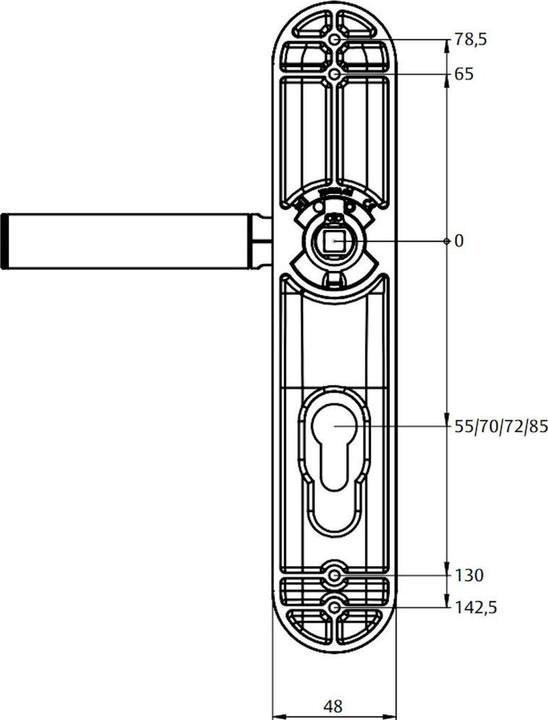 Actual product image Yale Code Handle (Electronic numerical code)