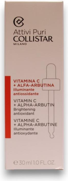Nutritional values and ingredients Collistar Pure Actives Vitamin C + Alpha-Arbutin (30 ml)