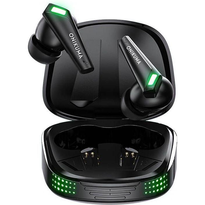 Onikuma Wireless headphones TWS T308 Black (keine Geräuschunterdrückung, 6 h, Kabellos), Kopfhörer, Schwarz