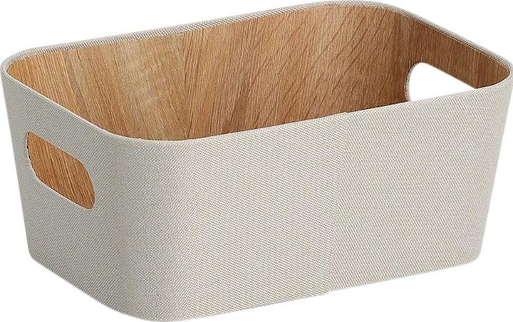 Zeller Present Aufbewahrungskorb Karton/Polyester 26x18x11 cm