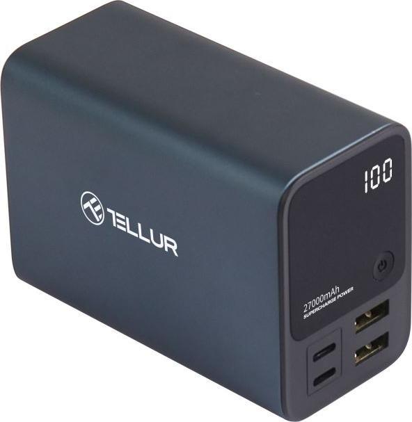 Image du produit Tellur Banque d'alimentation Ultra Pro PD903 27000mAh BLue (27000 mAh, 100 W, 99.90 Wh)