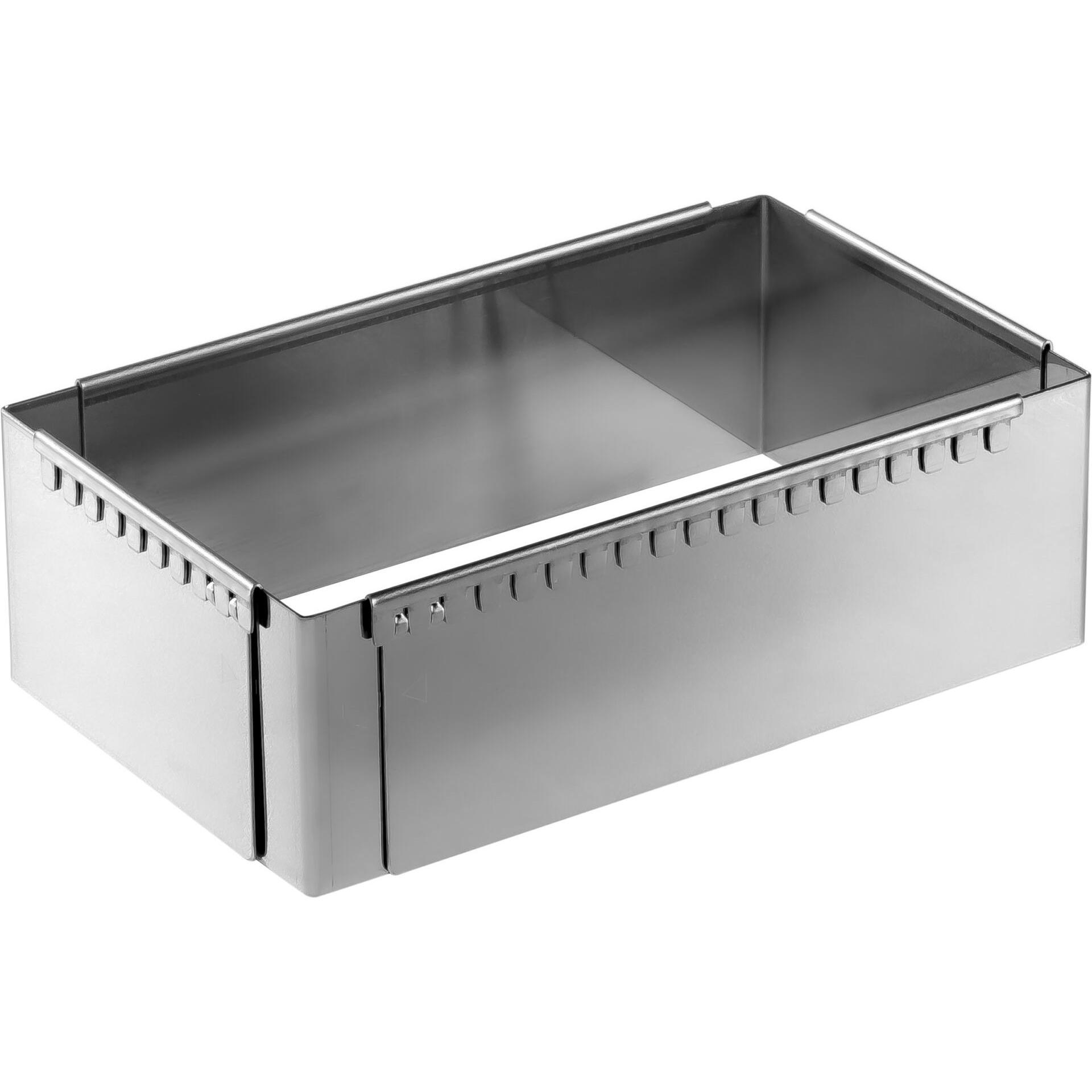 de Buyer Patisserie Rahmen Edels. einst 21-40 cm quadrat., Backform, Silber