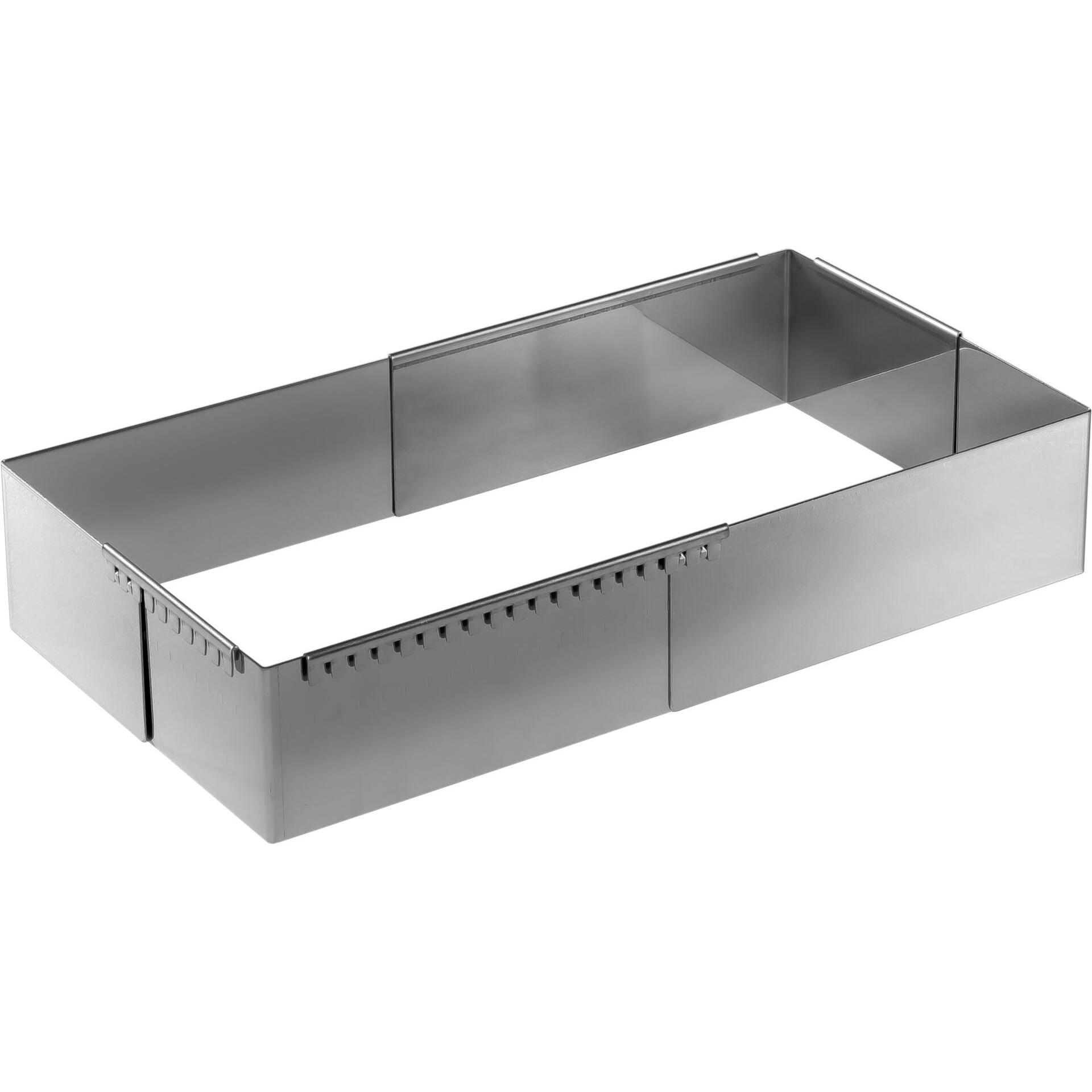 Thumbnail - de Buyer Patisserie Rahmen Edels. einst 21-40 cm quadrat., Backform, Silber