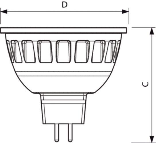 Actual product image Philips Mas LED (GU5.3, 6.50 W, 460 lm, 1 x, G)