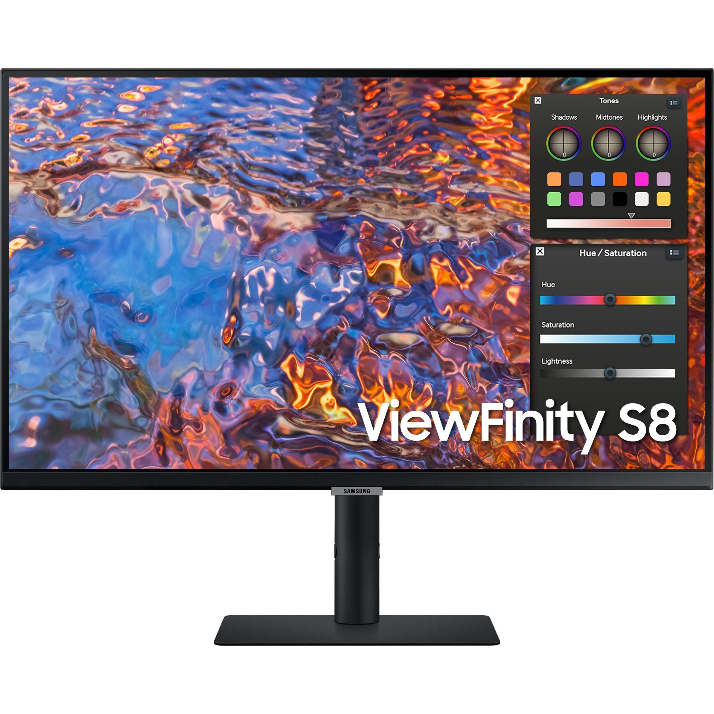 Samsung ViewFinity S8 S80PB (3840 x 2160 Pixel, 27"), Monitor, Schwarz