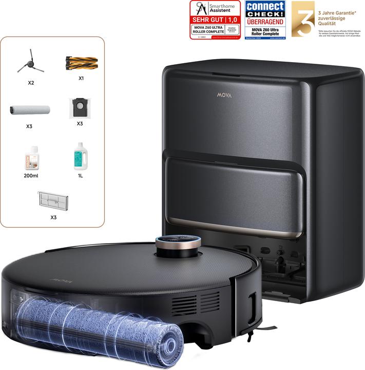 Actual product image Mova Z60 Ultra Roller Complete (28000 Pa, Mop roller)