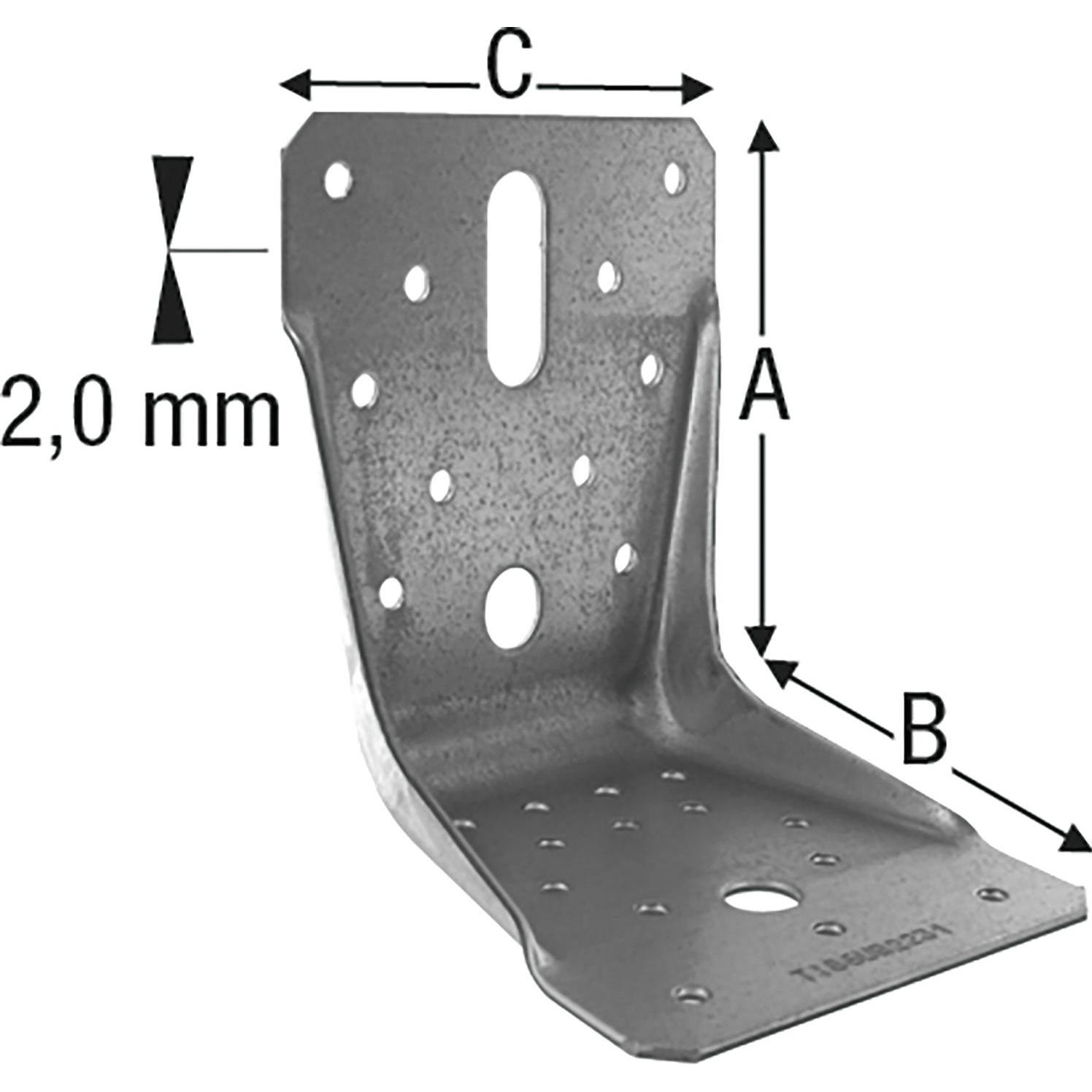 Thumbnail - Simpson Sst, Baubeschläge + Holzverbinder, Winkelverbinder ABR100 (Winkelverbinder, 1 Stk.)